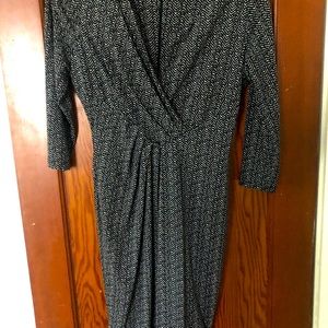 Black and white printed dress